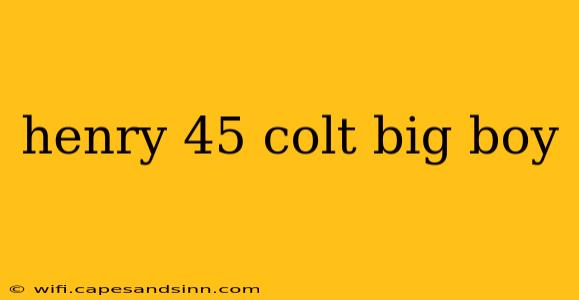 henry 45 colt big boy