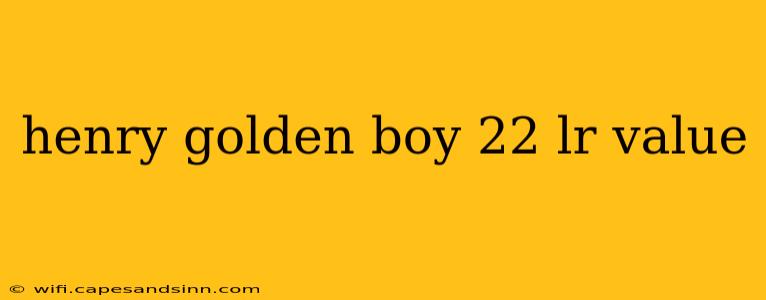 henry golden boy 22 lr value