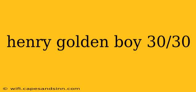 henry golden boy 30/30