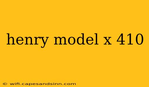 henry model x 410