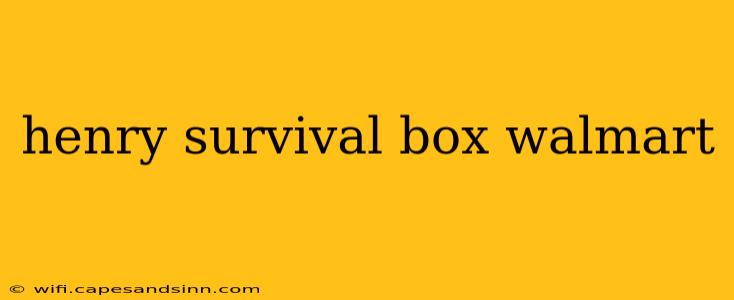 henry survival box walmart