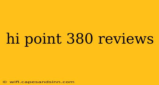 hi point 380 reviews