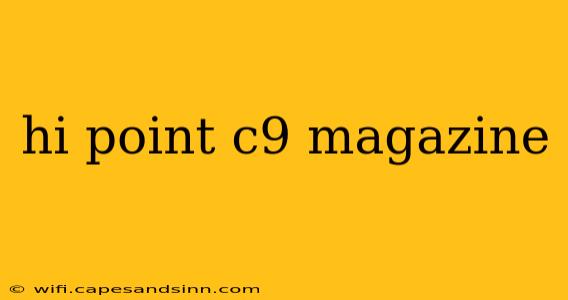 hi point c9 magazine