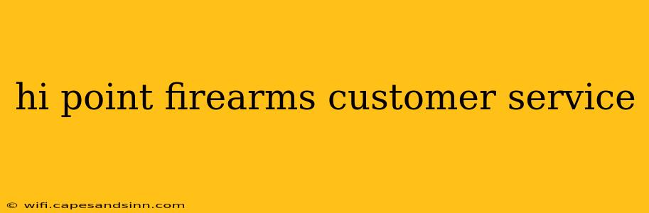 hi point firearms customer service