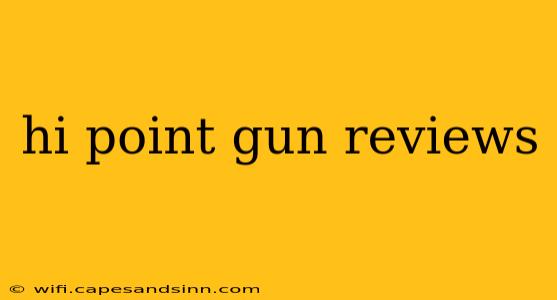 hi point gun reviews