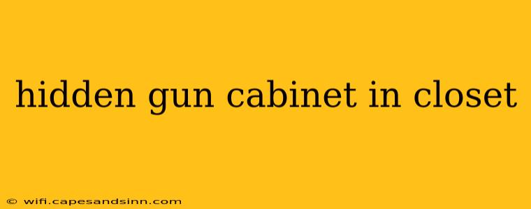 hidden gun cabinet in closet