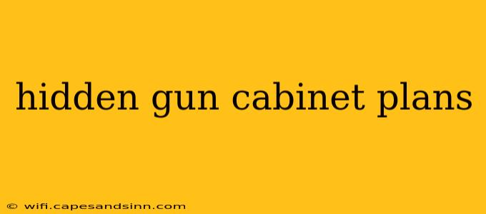 hidden gun cabinet plans