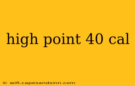 high point 40 cal