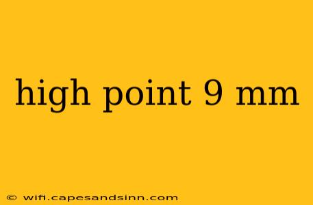 high point 9 mm