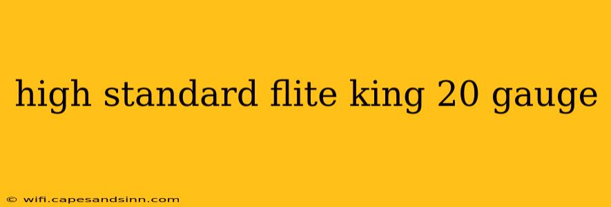 high standard flite king 20 gauge