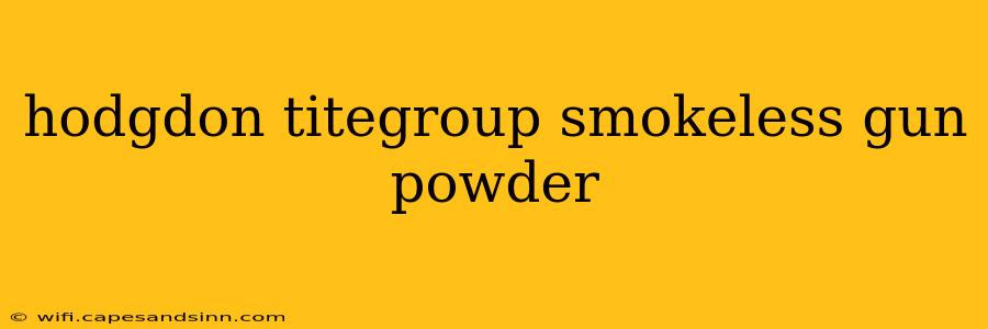 hodgdon titegroup smokeless gun powder