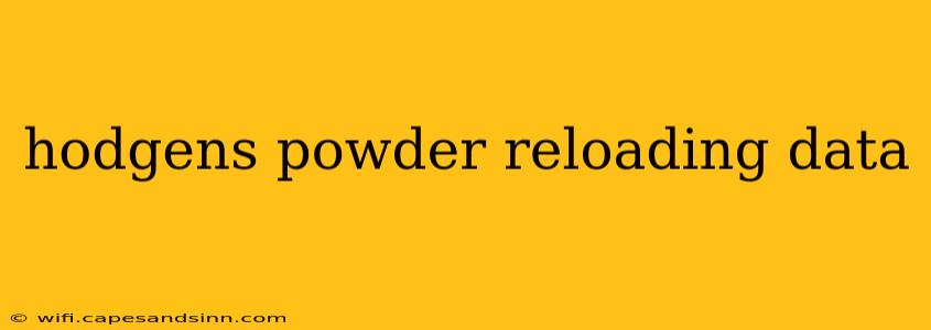 hodgens powder reloading data