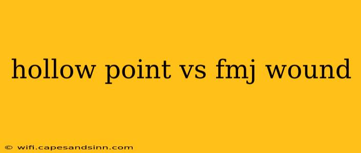 hollow point vs fmj wound