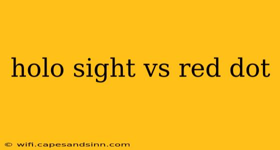 holo sight vs red dot