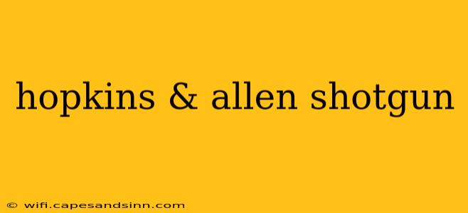 hopkins & allen shotgun