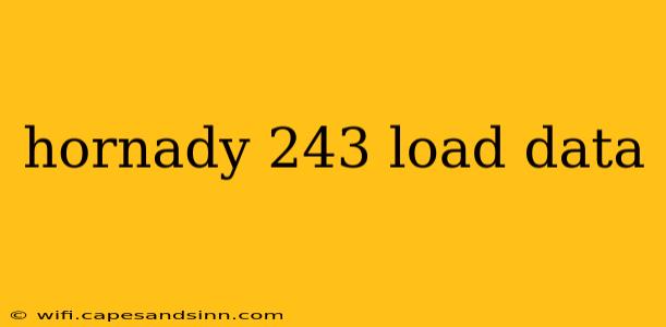 hornady 243 load data