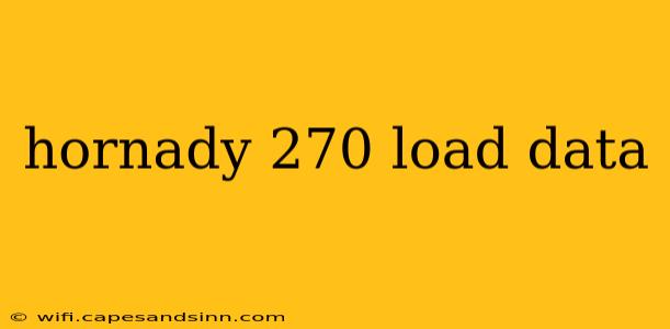 hornady 270 load data