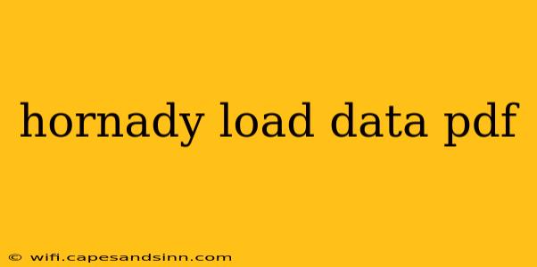 hornady load data pdf