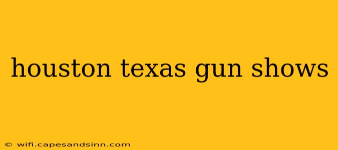 houston texas gun shows