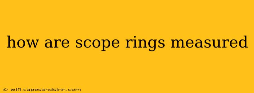 how are scope rings measured