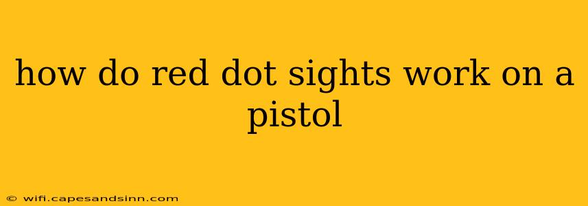 how do red dot sights work on a pistol