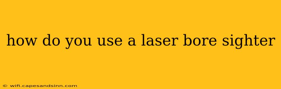 how do you use a laser bore sighter