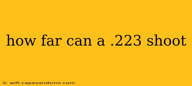 how far can a .223 shoot