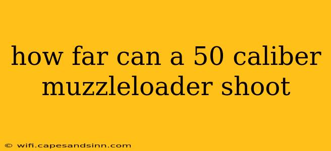 how far can a 50 caliber muzzleloader shoot