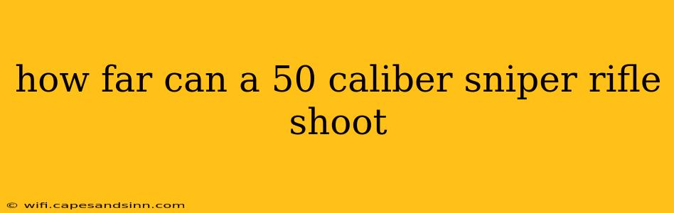 how far can a 50 caliber sniper rifle shoot