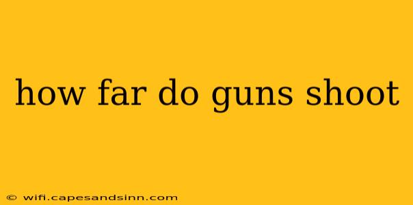 how far do guns shoot