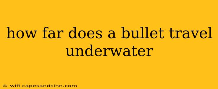 how far does a bullet travel underwater