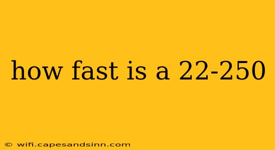 how fast is a 22-250