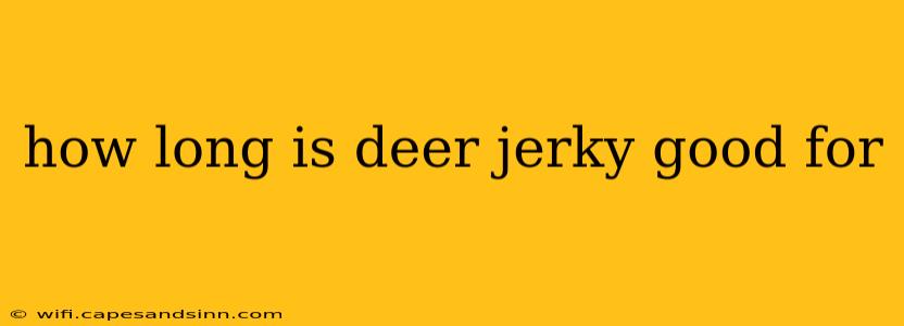 how long is deer jerky good for