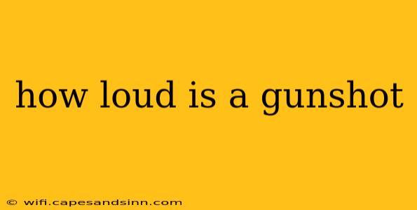 how loud is a gunshot