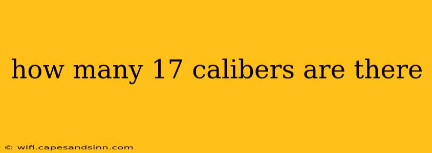 how many 17 calibers are there