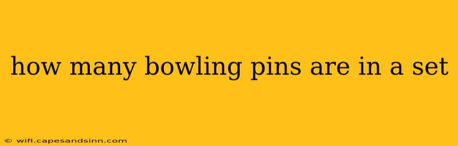 how many bowling pins are in a set