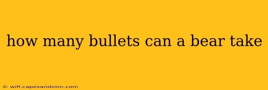 how many bullets can a bear take