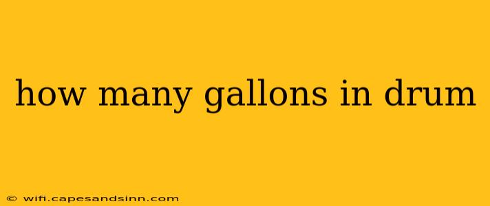 how many gallons in drum