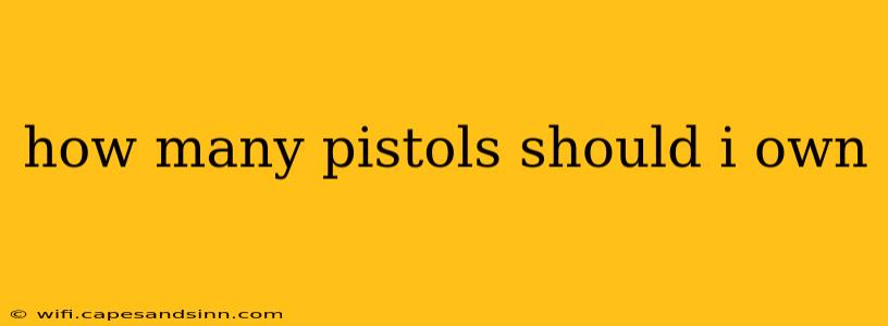 how many pistols should i own