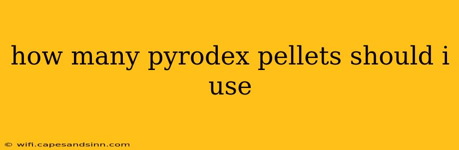 how many pyrodex pellets should i use