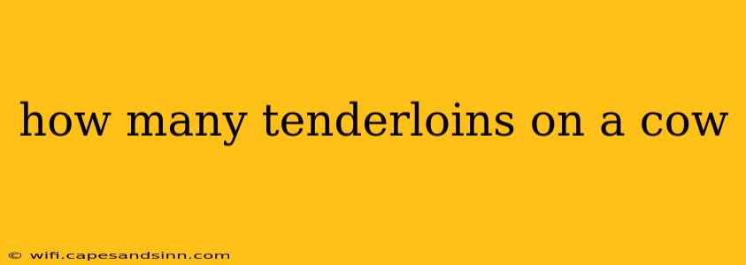 how many tenderloins on a cow