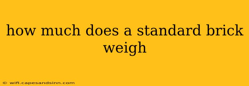 how much does a standard brick weigh