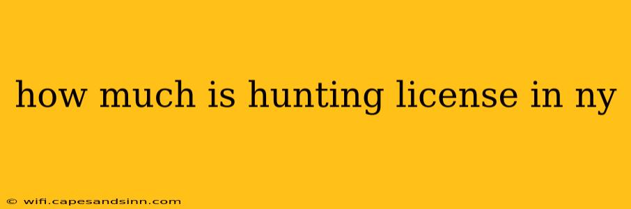 how much is hunting license in ny