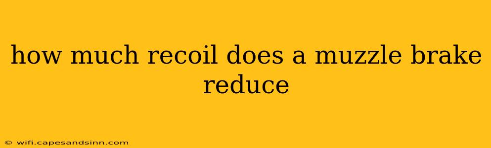 how much recoil does a muzzle brake reduce