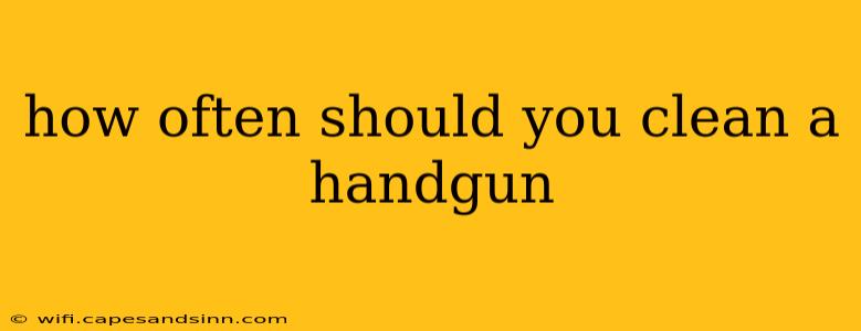 how often should you clean a handgun