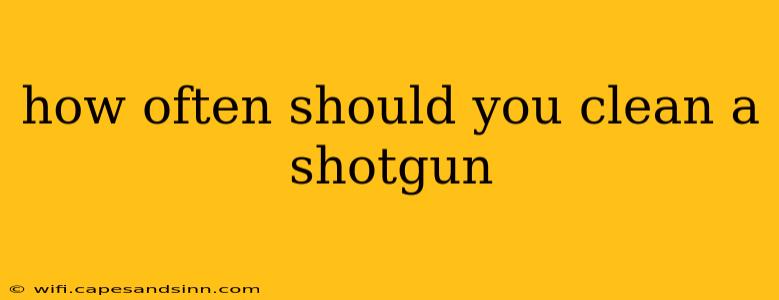 how often should you clean a shotgun