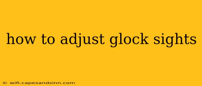 how to adjust glock sights