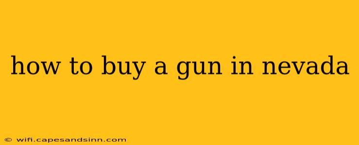 how to buy a gun in nevada