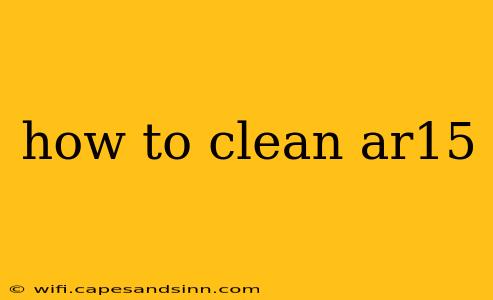 how to clean ar15