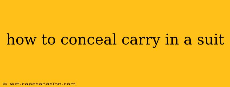 how to conceal carry in a suit